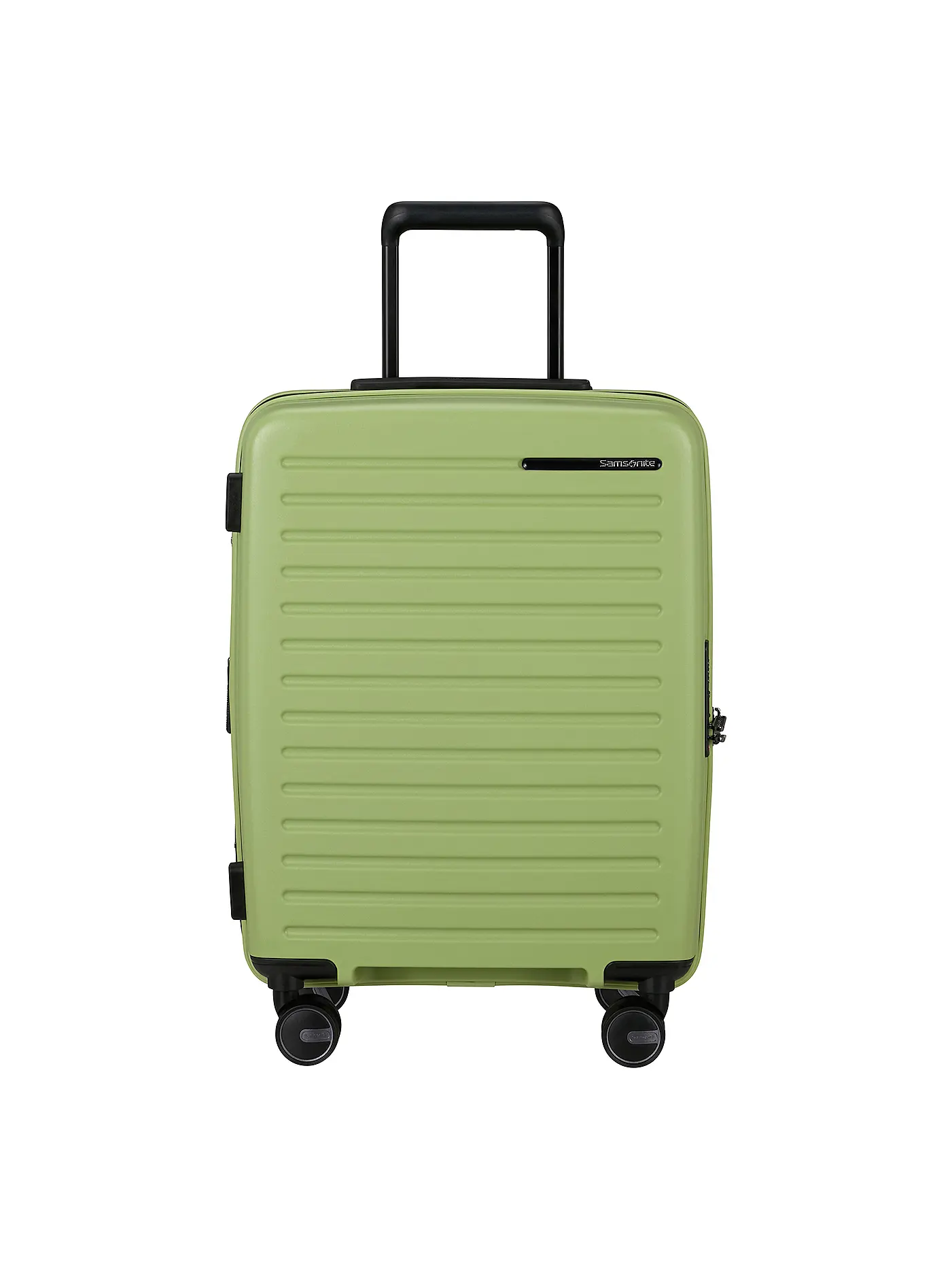 SAMSONITE | Trolley RESTACKED SPINNER 55cm erweiterbar black | hellgrün